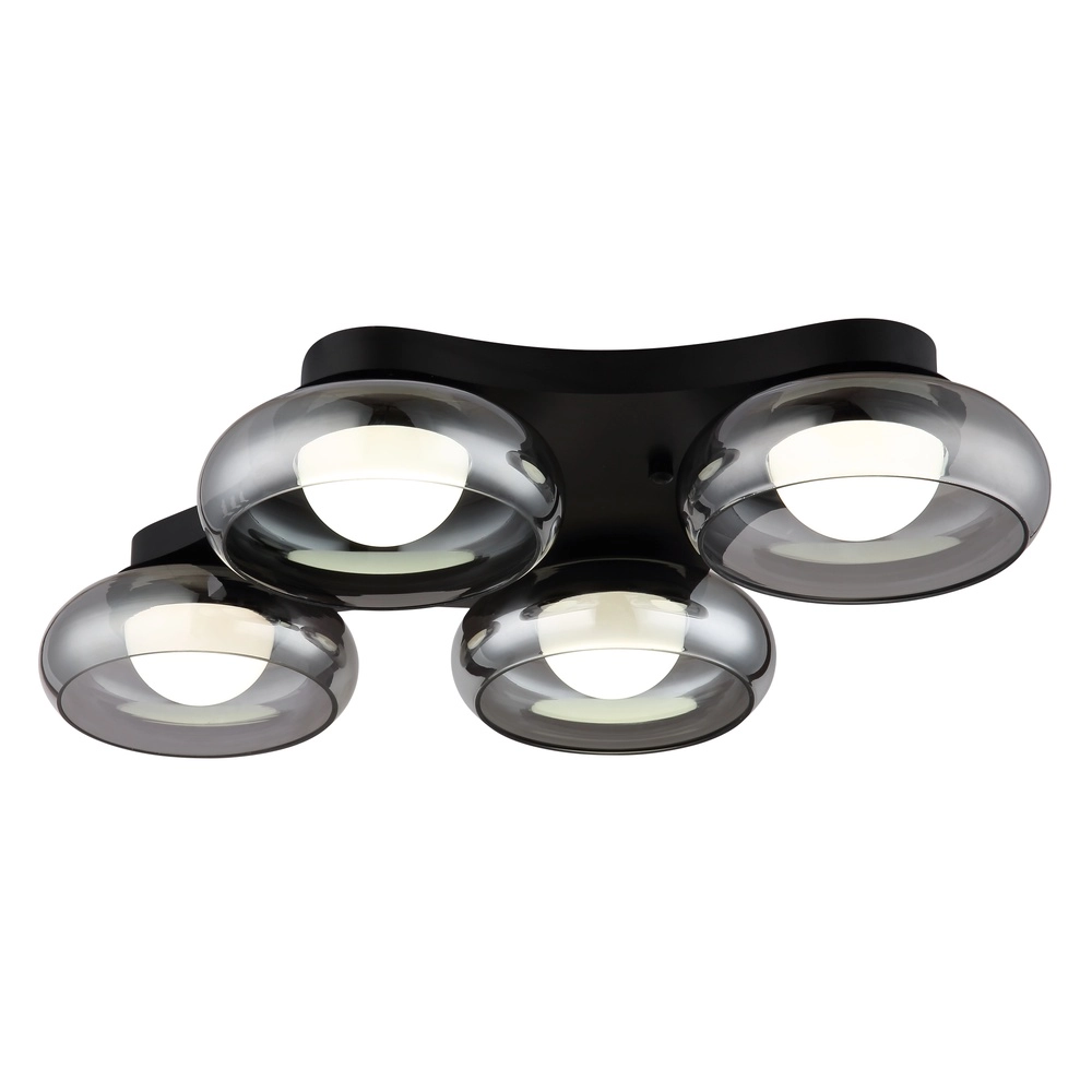 Design-Deckenlampe Carlene 4-Licht Schwarz