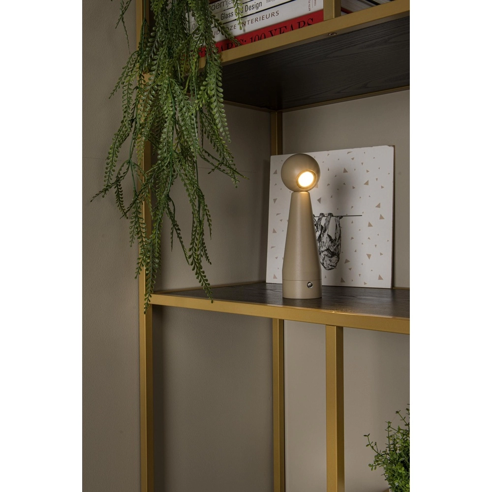 Wiederaufladbare Tischlampe Ipsos taupe Lucide 5411212333988