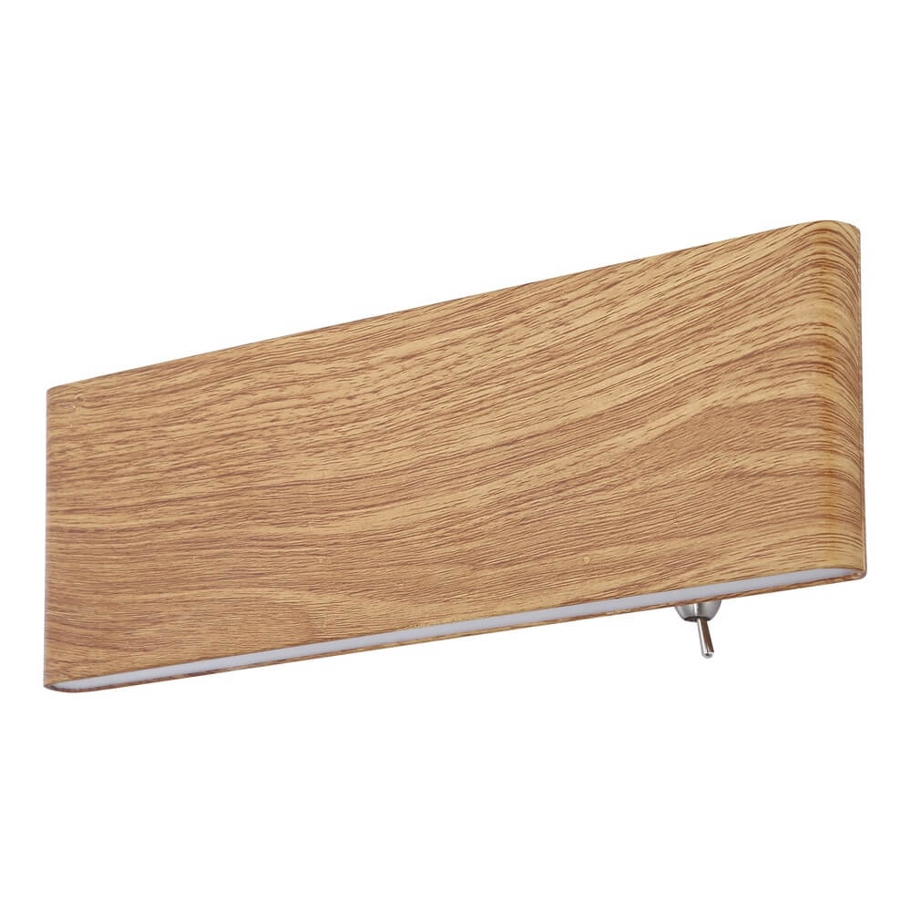 Design-Wandleuchte Siegfried S Holz mit Schalter Globo 9007371421145