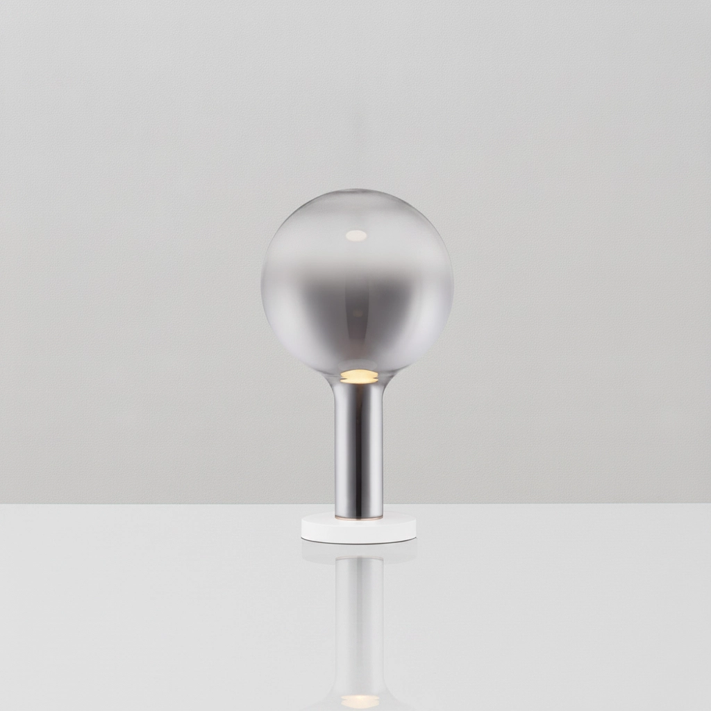 Tischlampe Nostos Rauchglas
