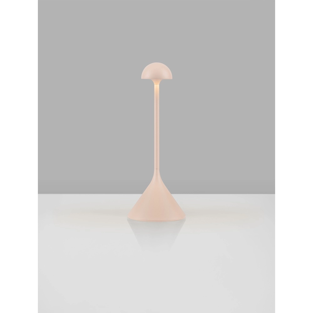 Tischlampe Dalt sandbraun wiederaufladbar über USB Lyora 5212017477064