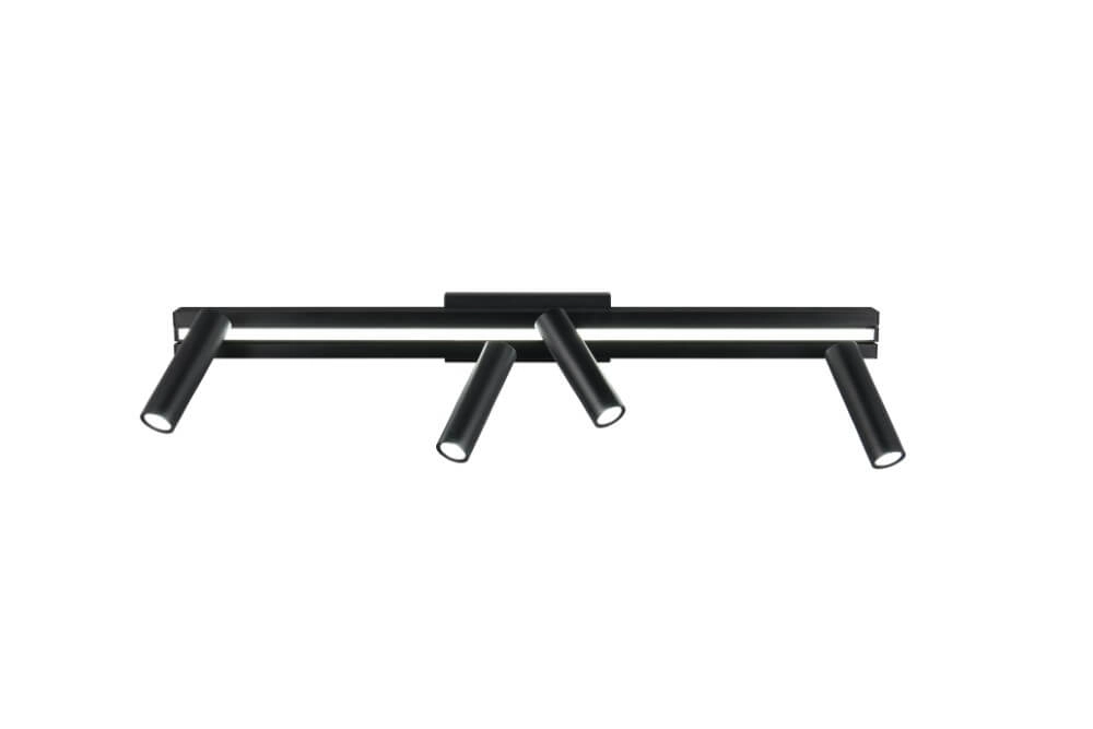 4-flammiger LED-Spot Zeno Schwarz Trio 4017807622904