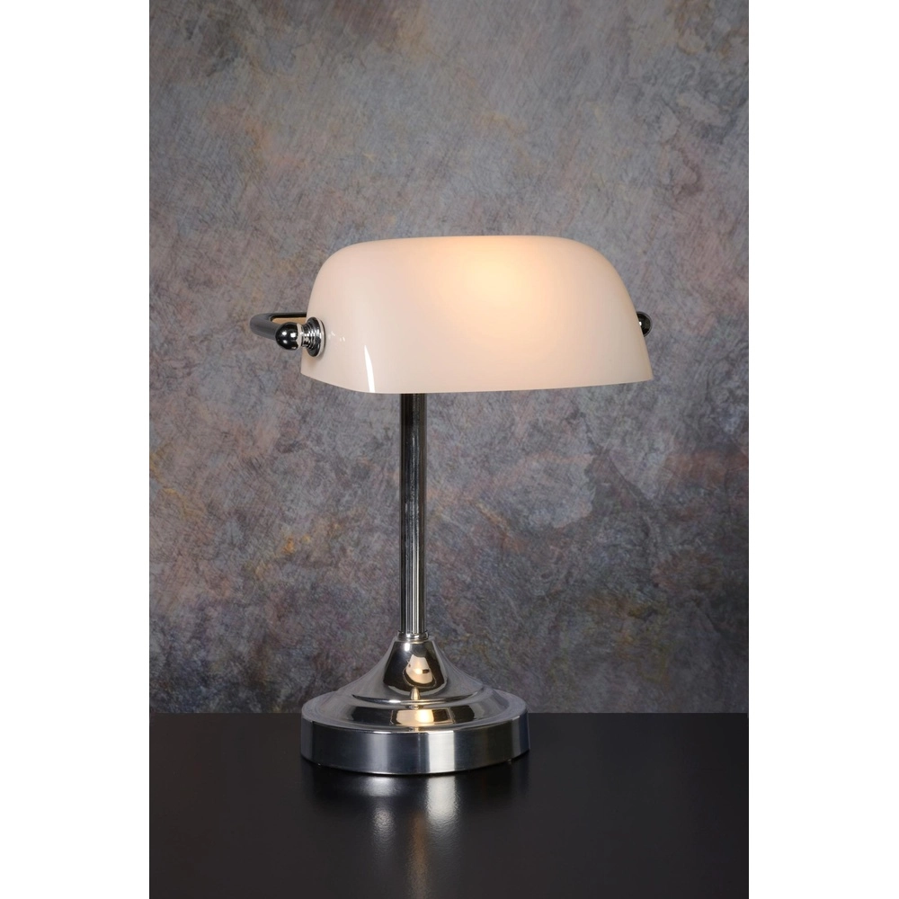 Schreibtischlampe Banker Chrom