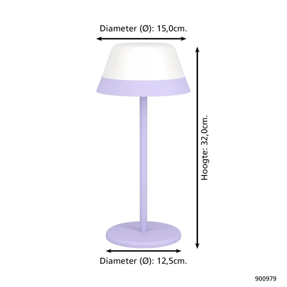 Tischlampe Meggiano Design lila Eglo 9008606297702