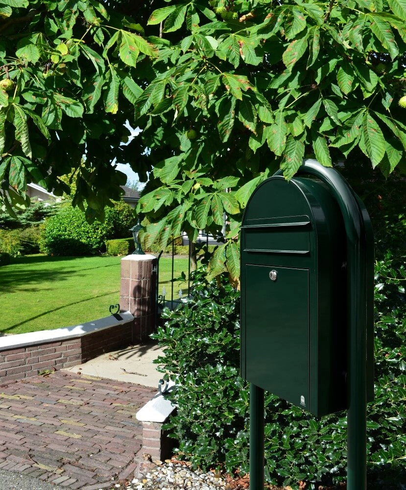 Briefkasten Classic S 6064 Schwarz Grün Bobi 6417237039309