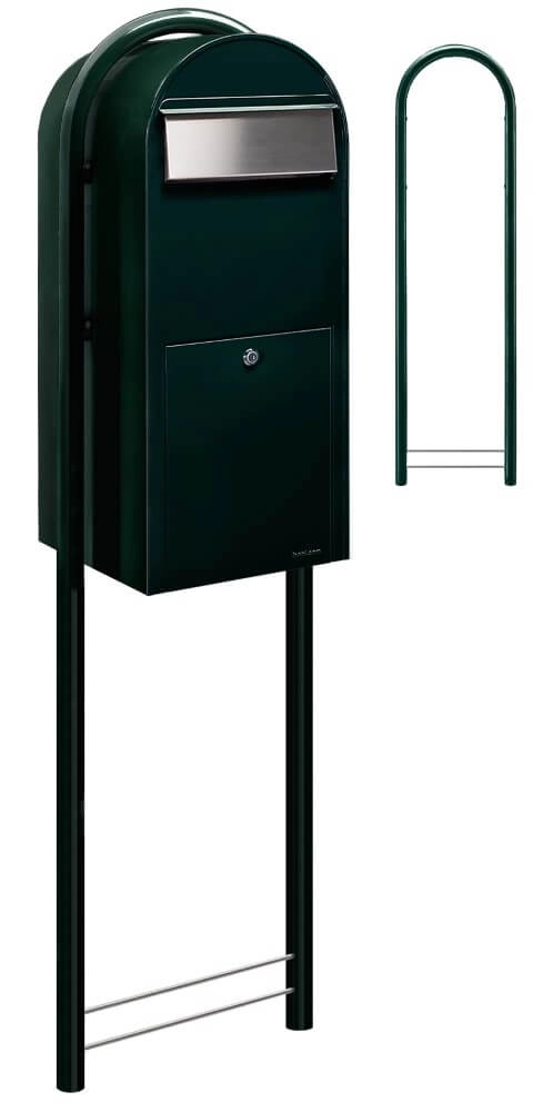 Briefkasten Jumbo 6064 i Schwarz Grün Bobi 6417237026330