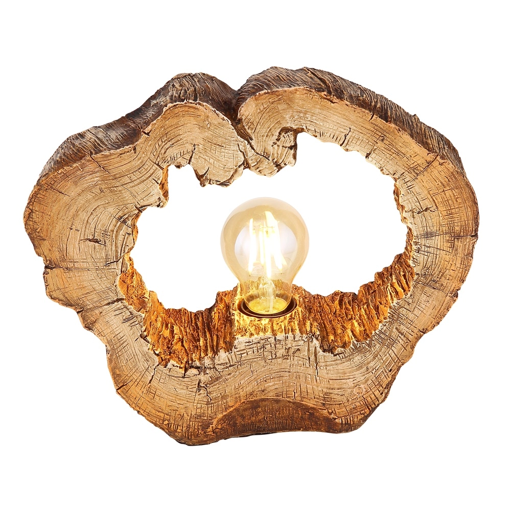 Einzigartige Tischlampe Vinzenz Holz Globo 9007371426706