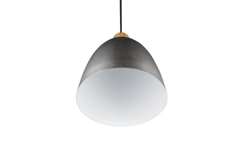 Hängelampe Jagger Edelstahl mit Holzbraun Trio 4017807503203