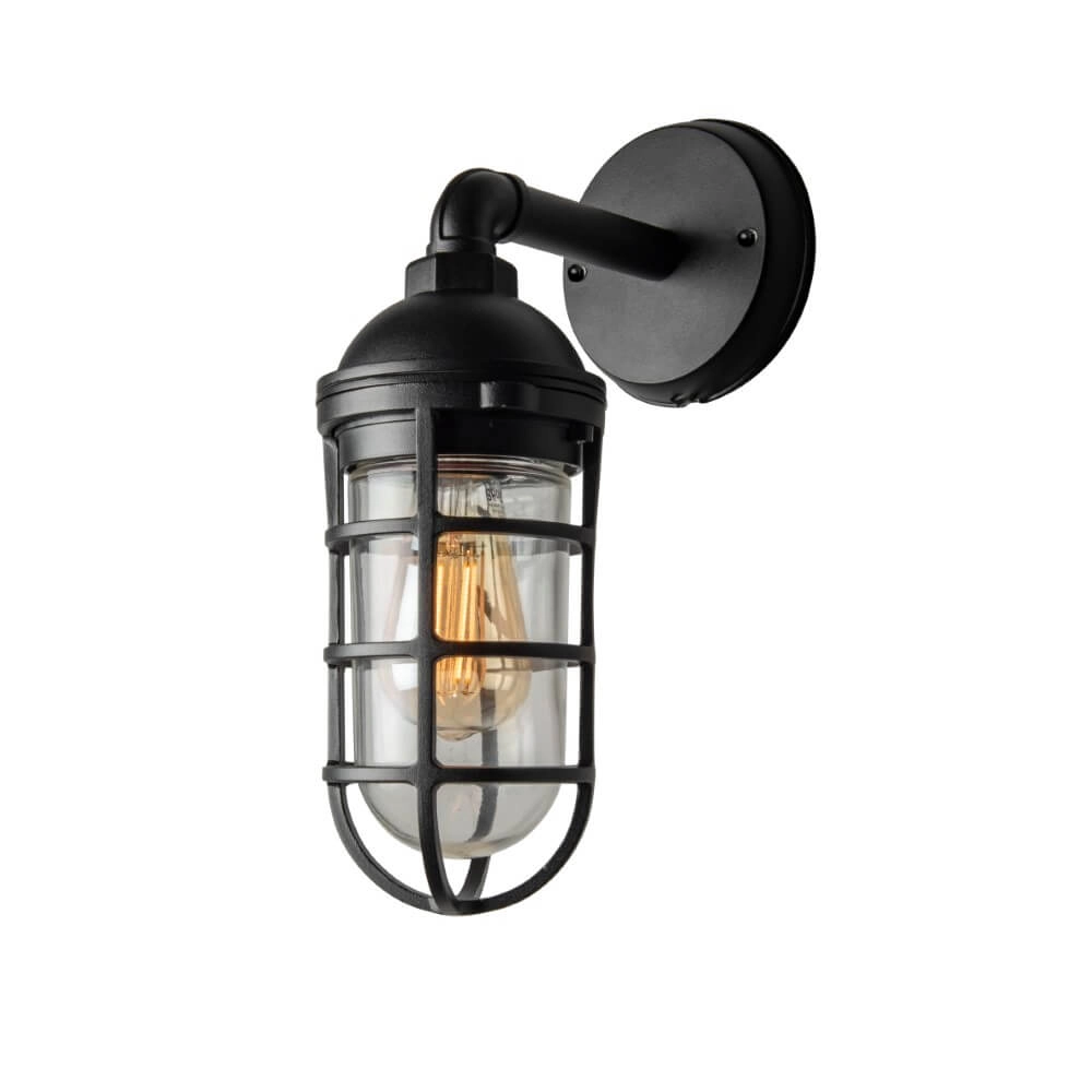 Schwarze Wandlampe Olbia nostalgisch KonstSmide 7318307355758