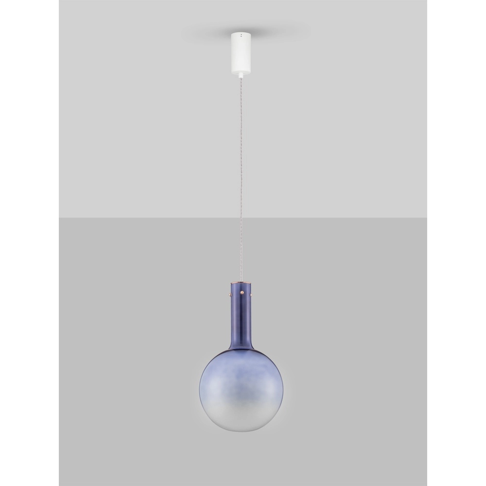 Pendelleuchte Nostos blaues Glas Lyora 5212017461131