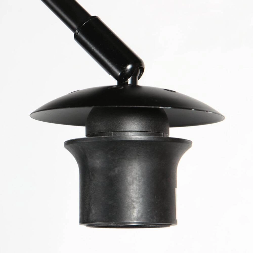 Stehlampe Curve schwarz mit Rattanschirm Ø 50cm Steinhauer 8712746179422