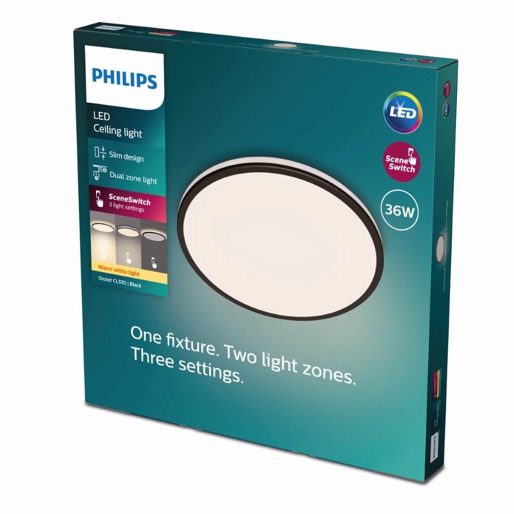 Weiße Deckenleuchte Ozziet Ø 50cm Philips 8719514432086