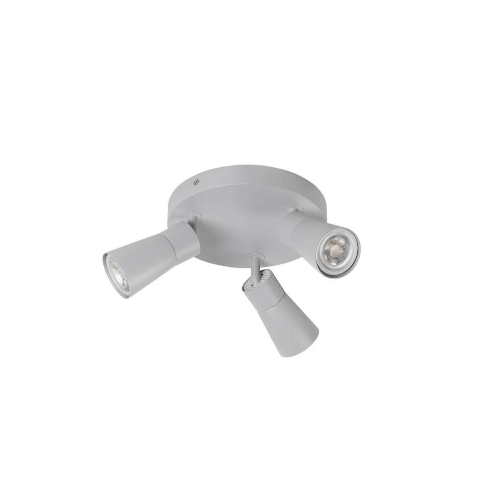 Runder Scheinwerfer Puri 2.0 Cone Grau 3-flammig SLV 4024163293877