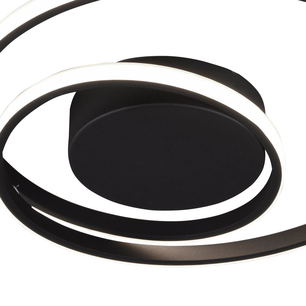 Deckenleuchte Zibal Ø 39 cm schwarz Trio 4017807442137