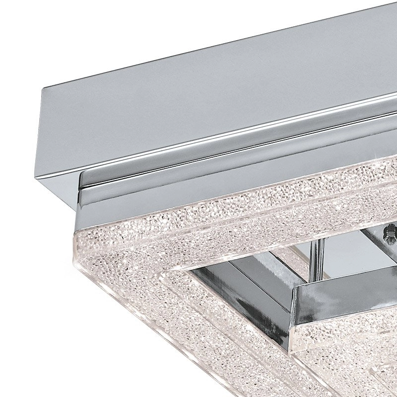 LED-Deckenlampe Fradelo 48 W – 3000 K – 52 cm Chrom mit Kristall Eglo 9002759956615