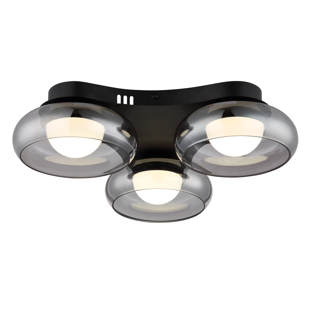 Design-Deckenlampe Carlene 3-Licht Schwarz