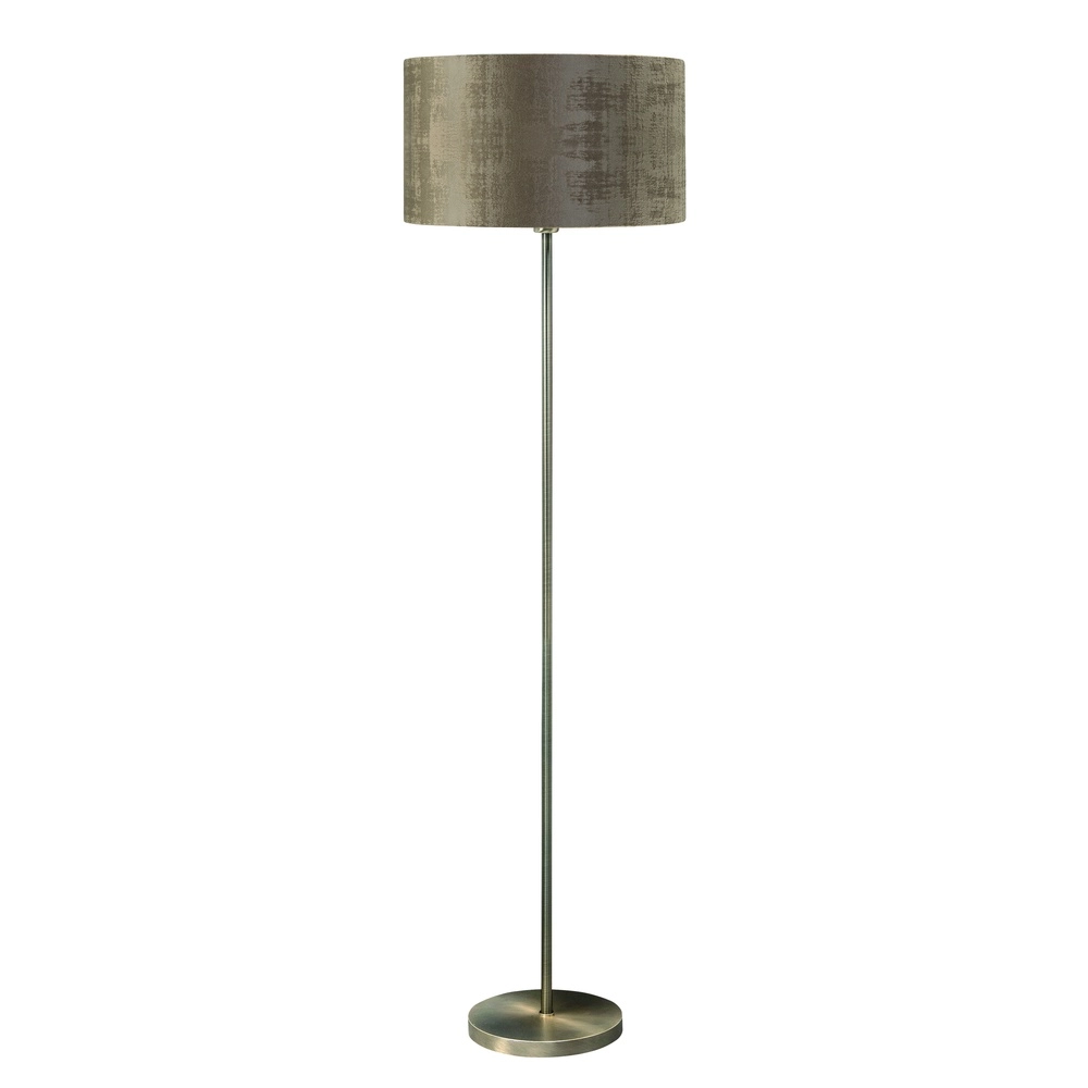 Stehlampe Project Kupferbronze mit brauner Kappe
