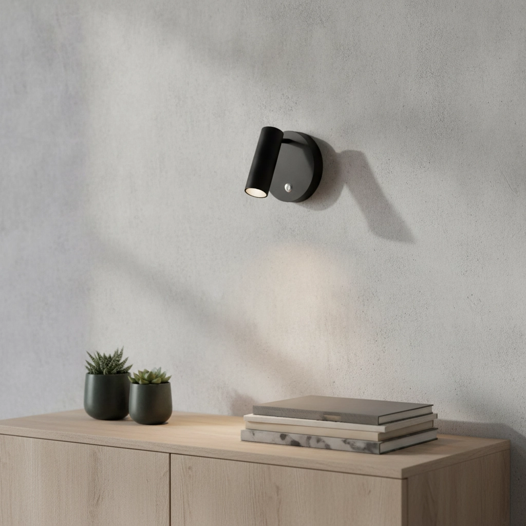 Design-Wandleuchte Umberto schwarz