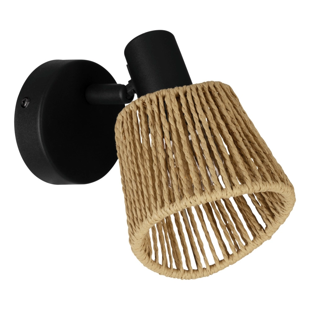 Rattan-Wandleuchte Keelby Knöchel
