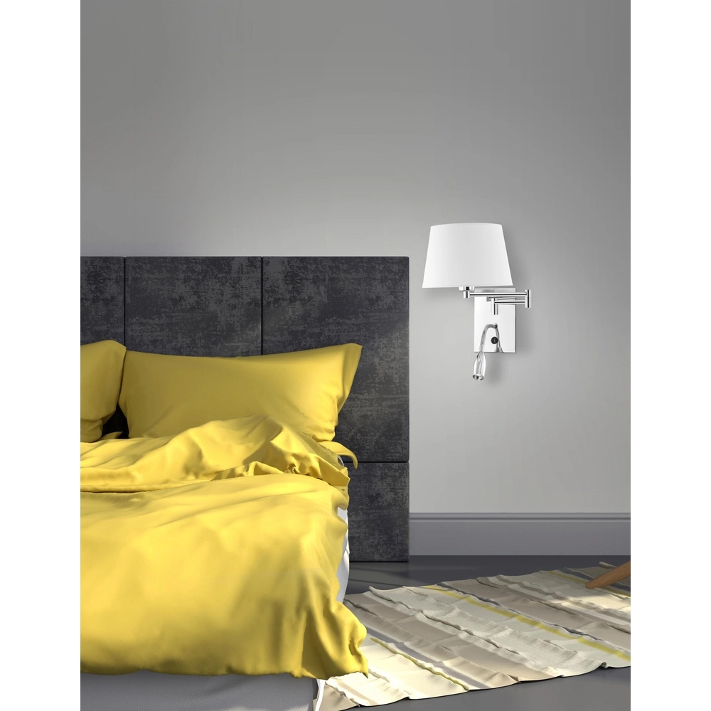 Wandleuchte Cingo Chrom mit Weiß Lyora 5212017403872