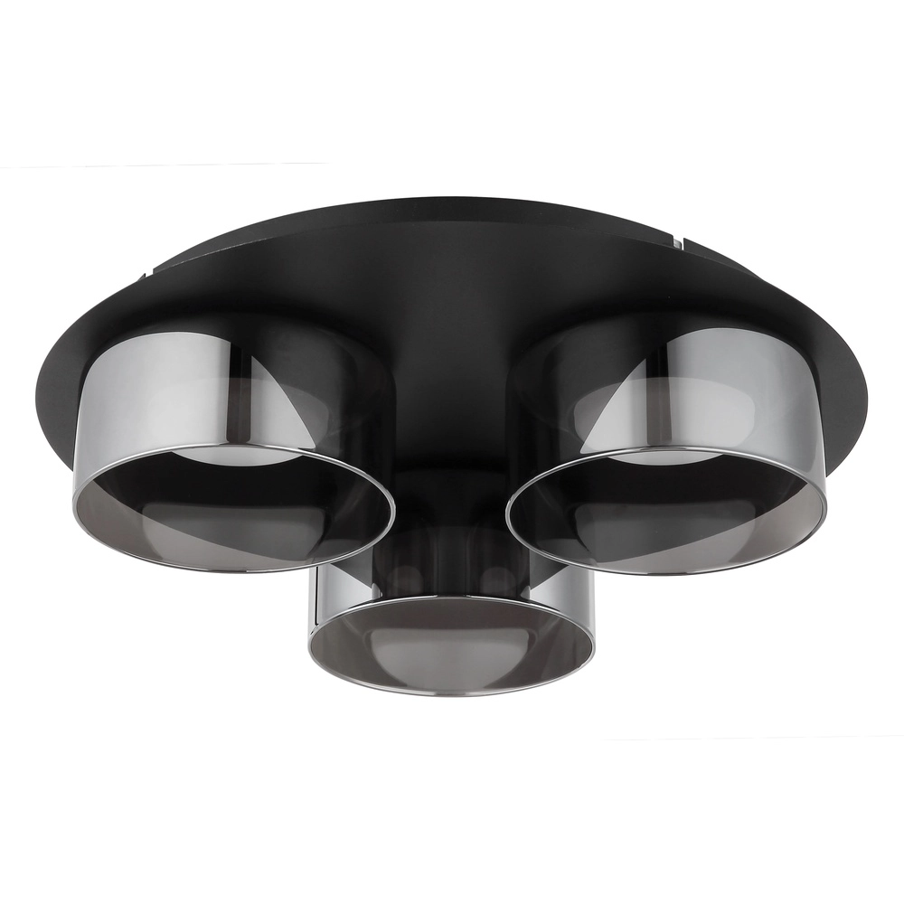 Design-Deckenlampe Higgins Schwarze 3-Lichter Globo 9007371578894