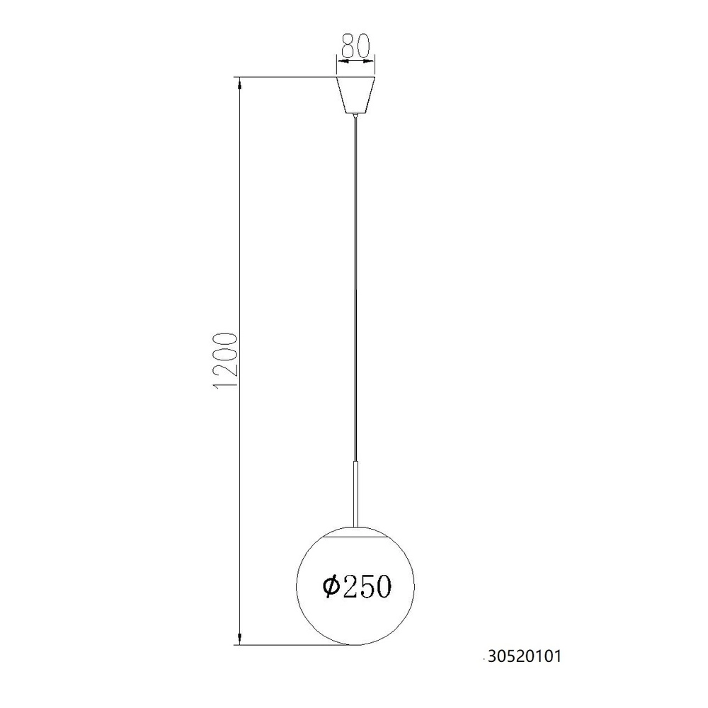Design-Pendellampe Kop Nickel Globo 9007371510993