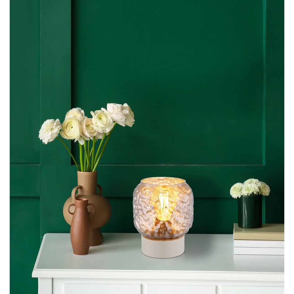 Tischlampe Antonio Sandbraun Globo 9007371566723