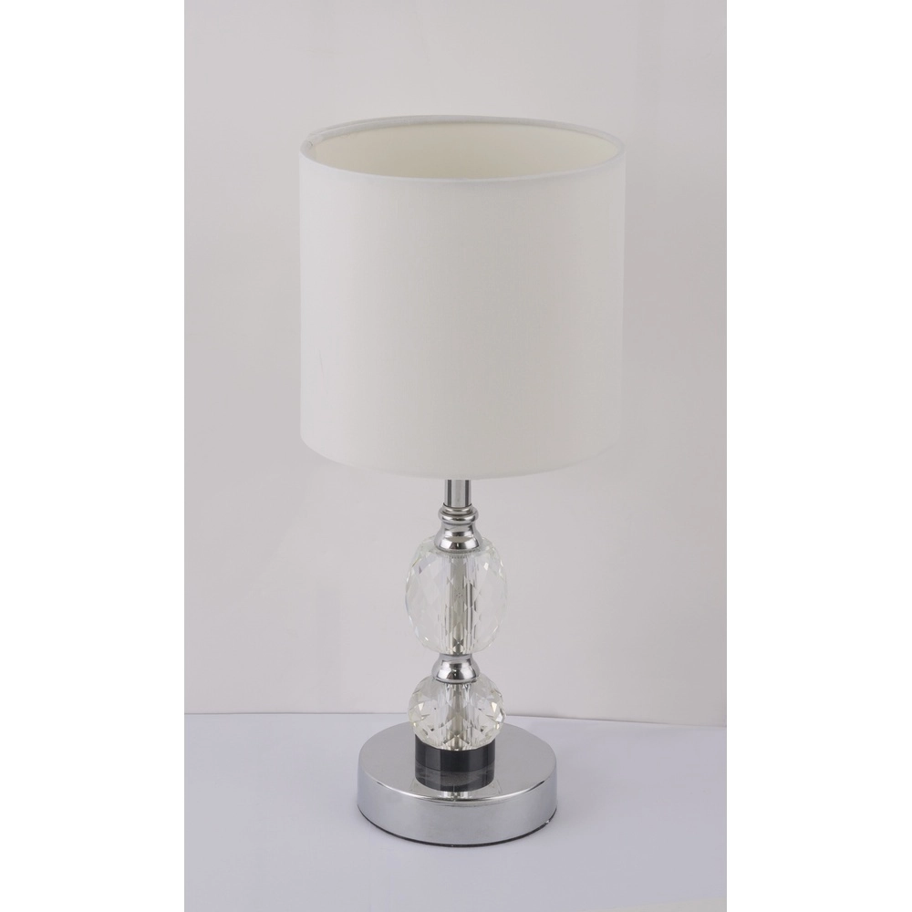 Klassische Tischlampe Bronn Chrom 47cm Globo 9007371382361