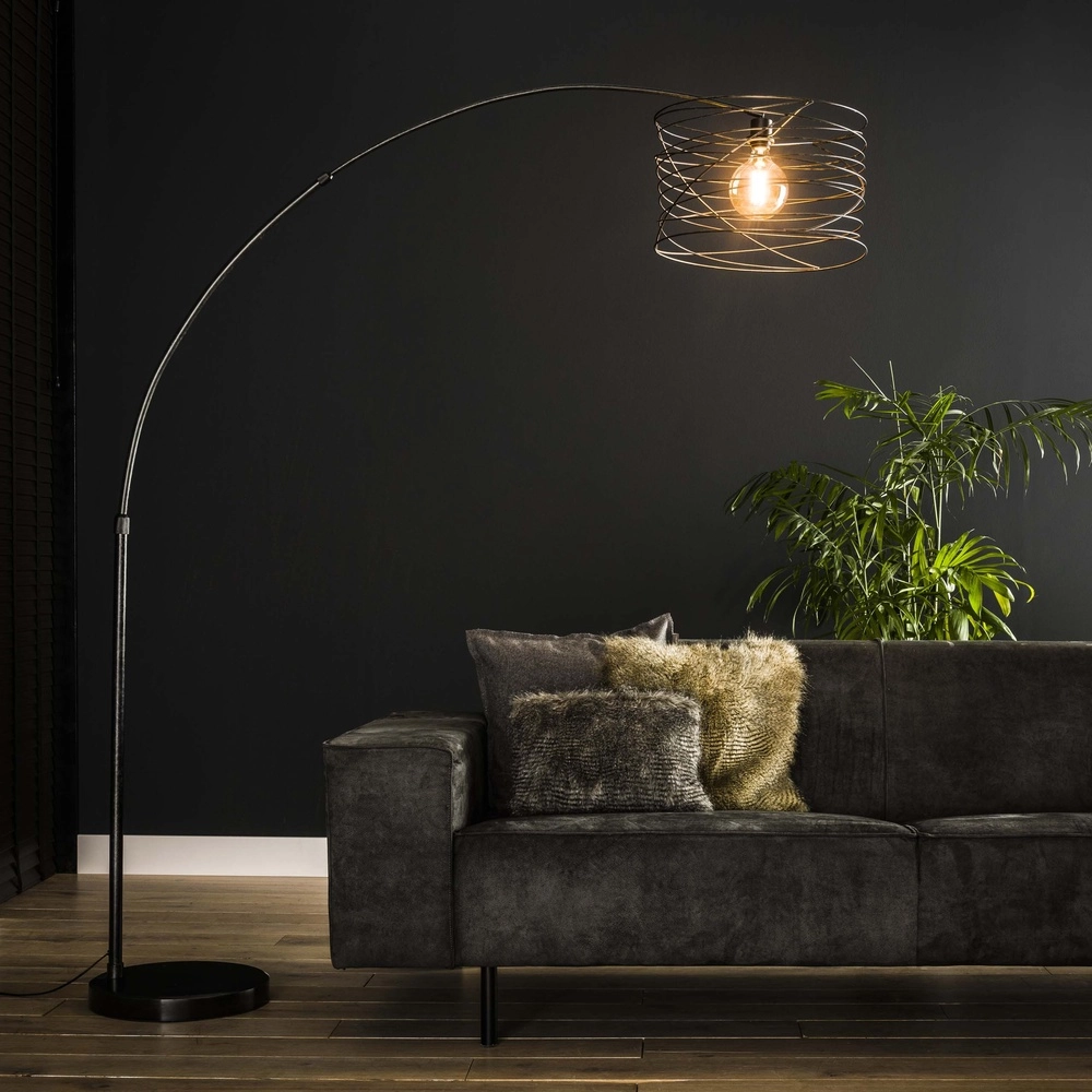 Lichtbogenlampe Curl mit Drahtkappe Lyora 8716803512498
