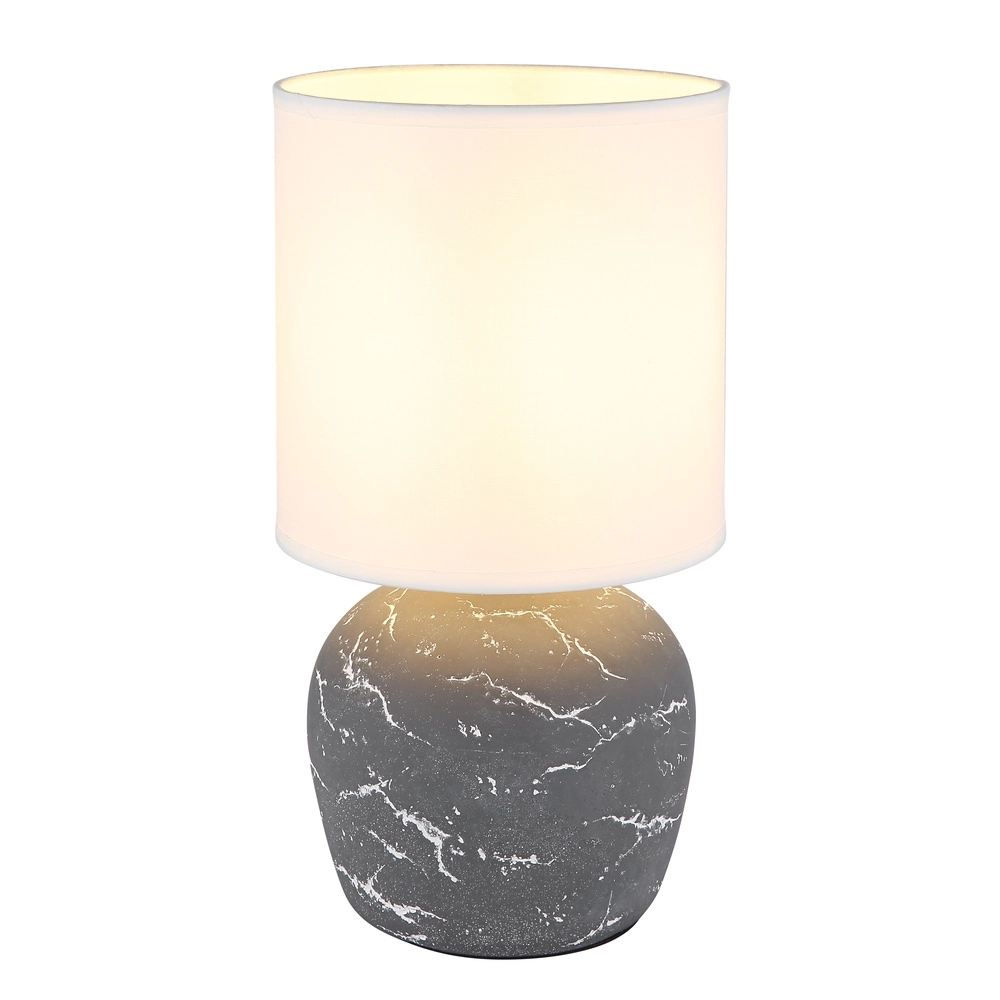 Design-Tischlampe Marble Grau