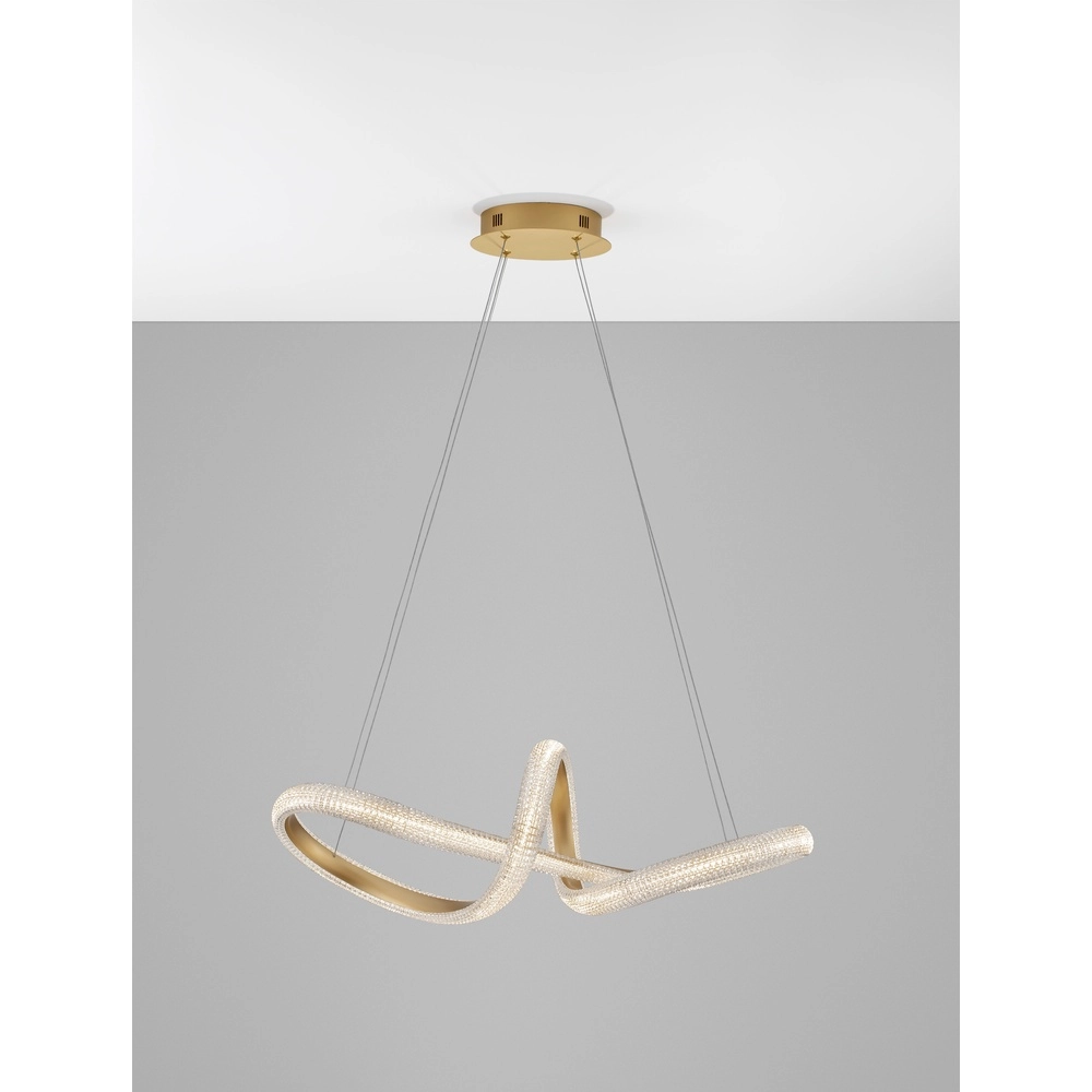 Pendelleuchte Medora Locke gold 75cm Lyora 5212017433442
