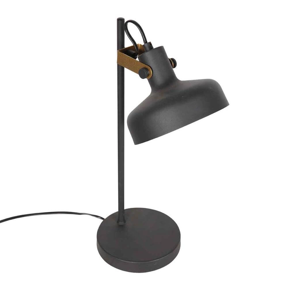 Tischlampe Prato schwarz mit gold Steinhauer 8712746176391