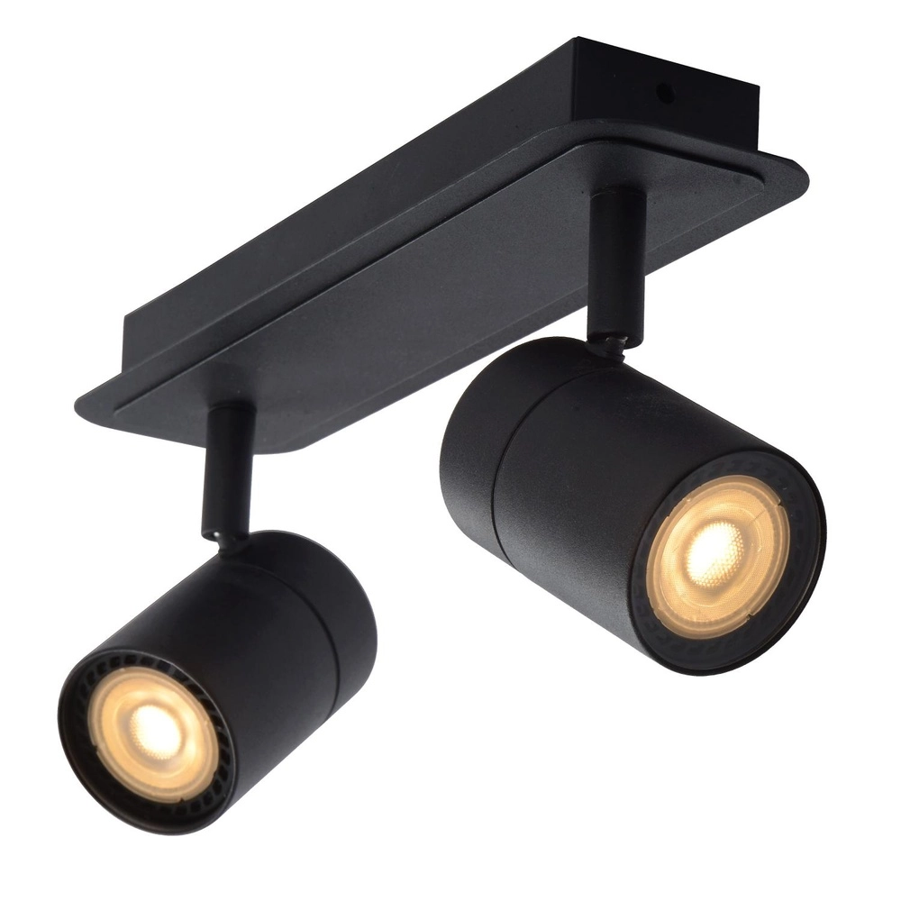 Deckenscheinwerfer Lennert 2-Licht Schwarz Lucide 5411212262684