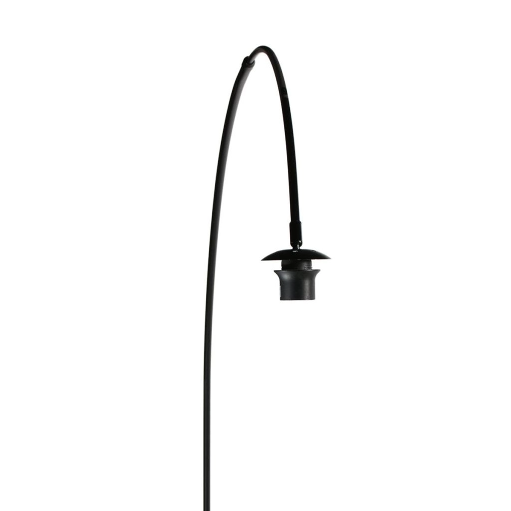 Bogenlampen-Schwarz Curve mit Bambusschatten Ø60 cm Steinhauer 8712746183122