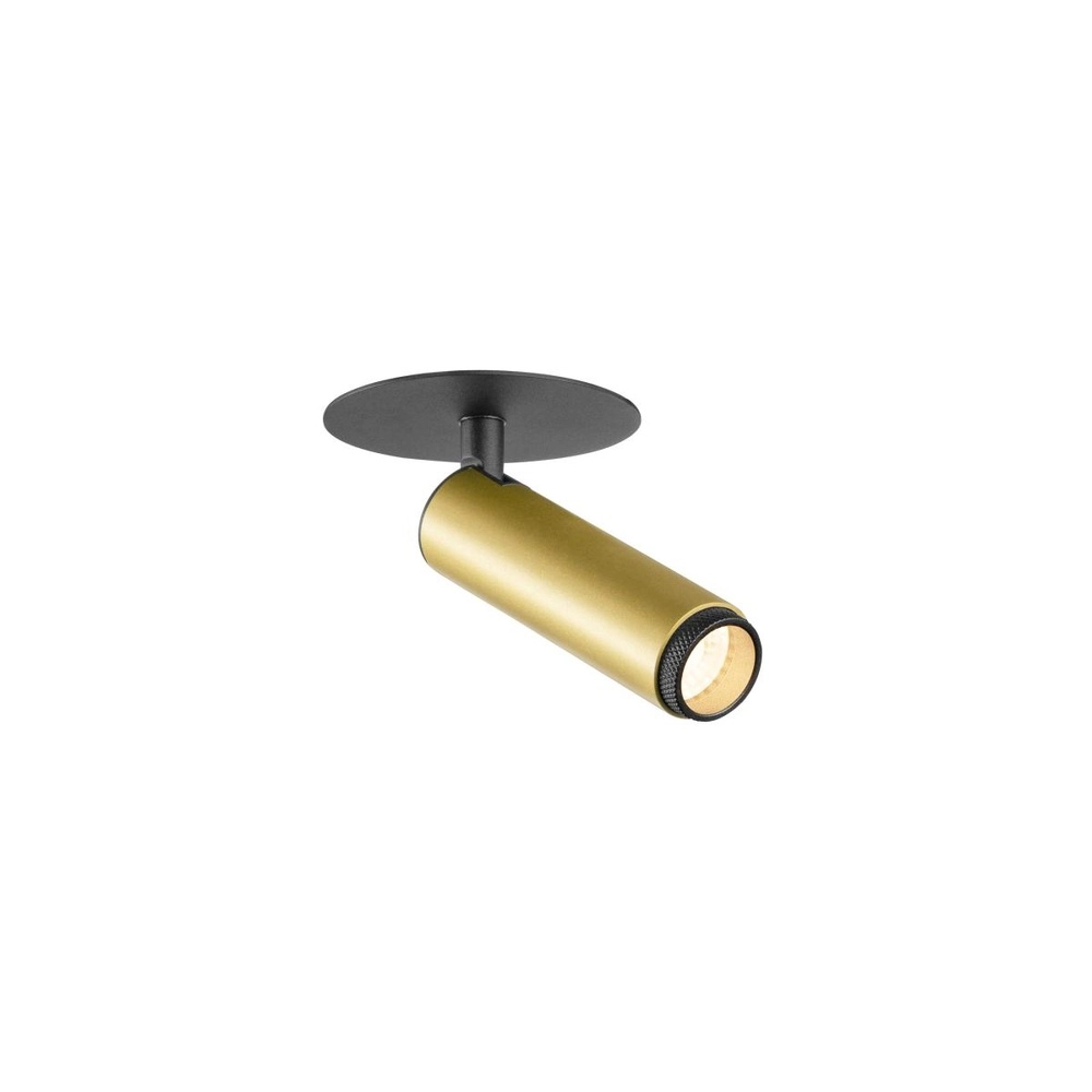 Einbaustrahler Grip! S Gold mit Schwarz 2700K SLV 4024163304788