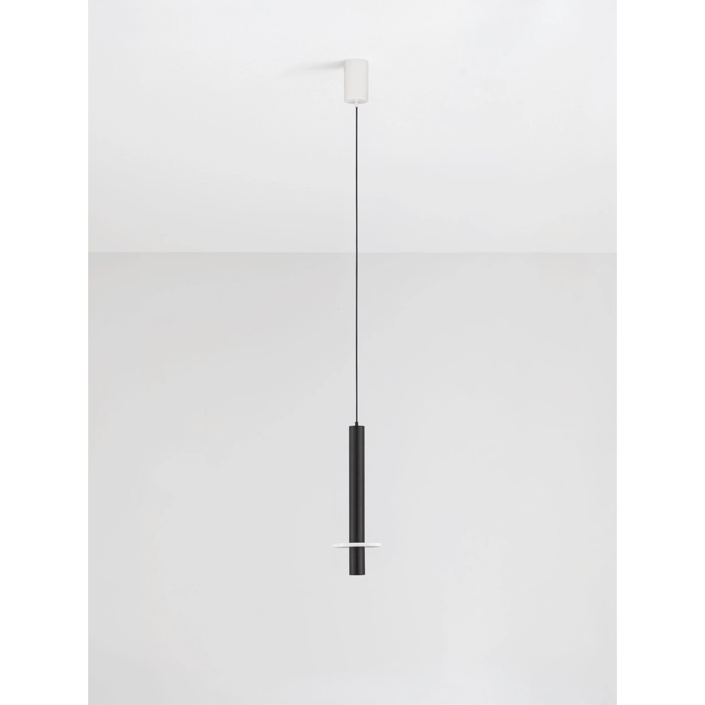 Design-Pendellampe Noemi schwarz mit weißem Ø 11 cm Lyora 5212063503274