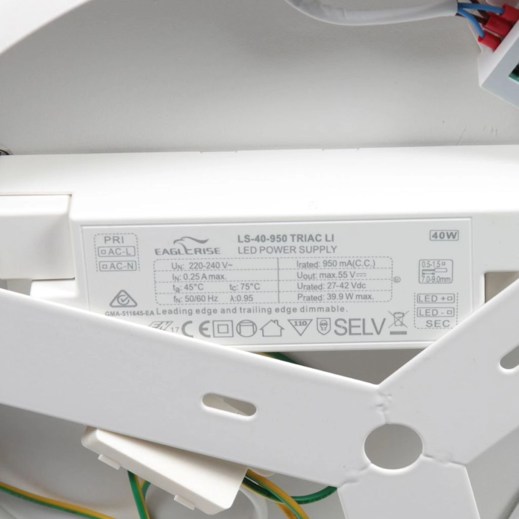 Design-Deckenlampe Ringlux gebürstetes Metall Ø 40 cm Steinhauer 8712746180930