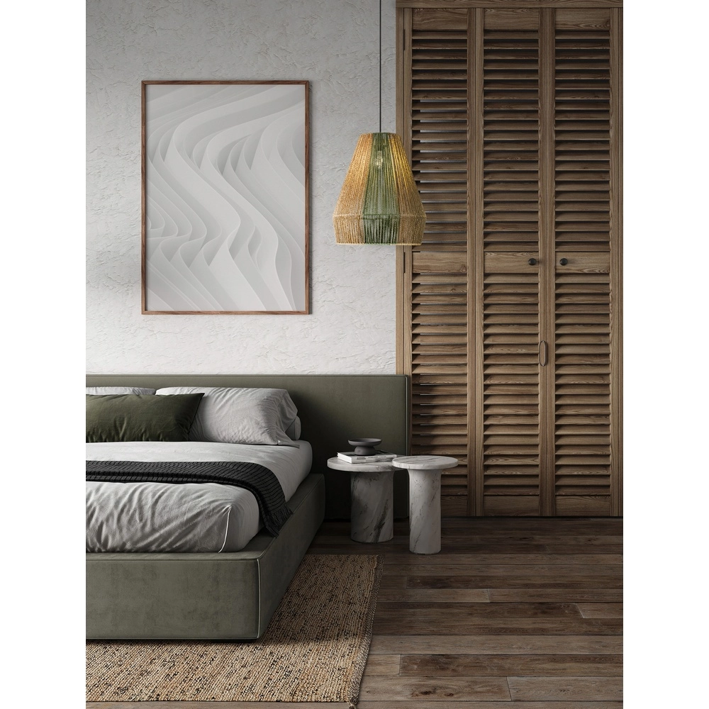 Pendelleuchte Dena Ø 39cm braun mit grün Lyora 5212017477309