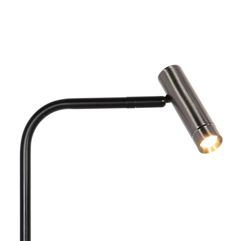 Tischlampe Lumo Schwarz mit Nickel Steinhauer 8712746184617