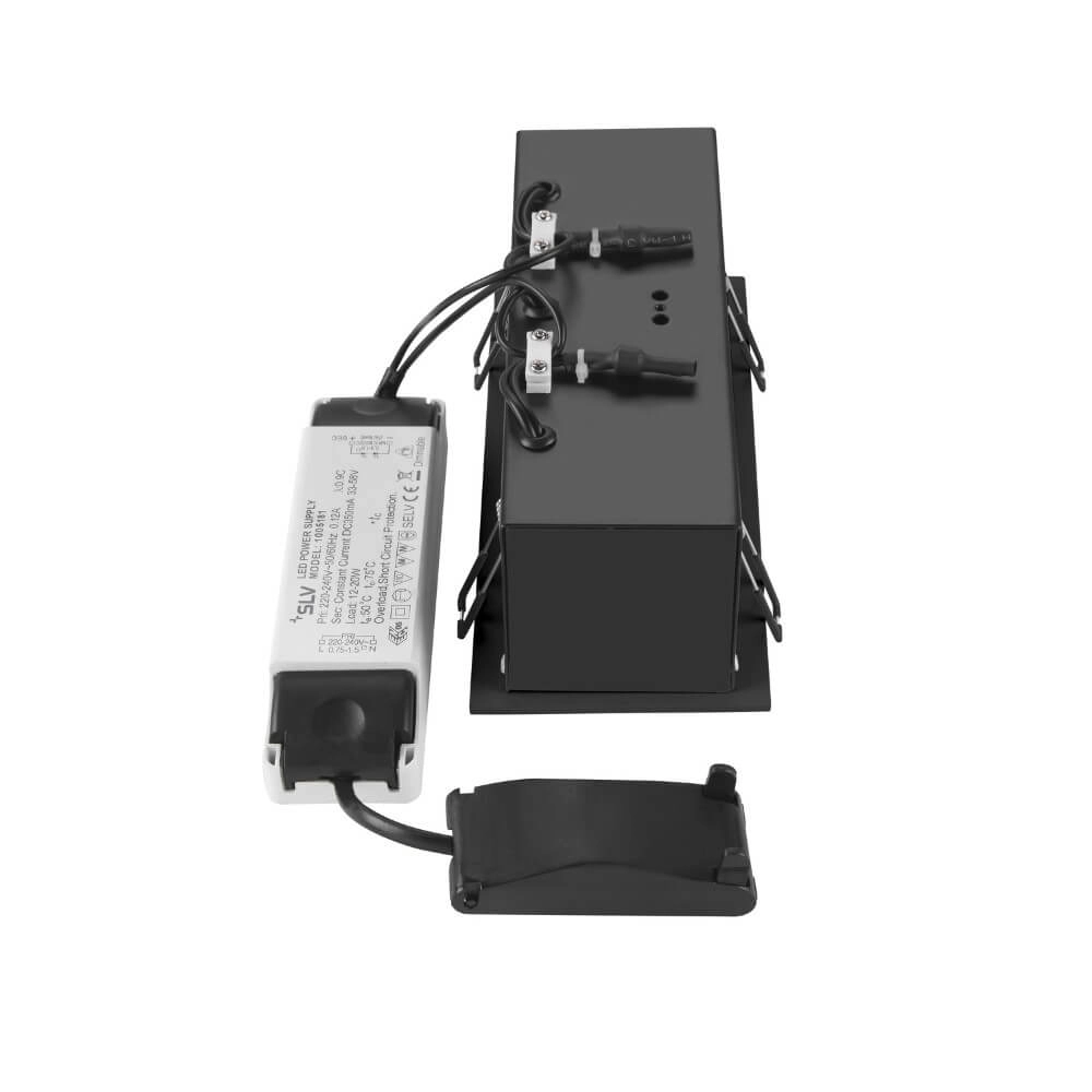 Quadratischer LED-Einbaustrahler Kadux Triple 3x LED - schwarz - 3000K SLV 4024163278867