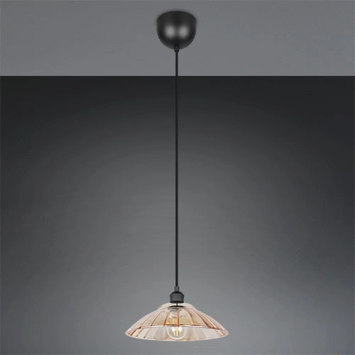 Klassische Pendellampe Eluna Schwarz Trio 4017807682489