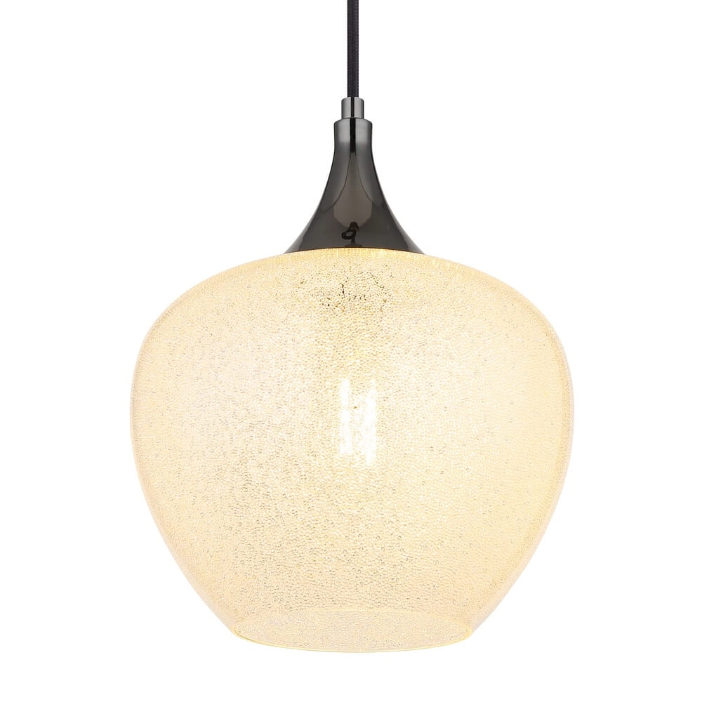 Anthrazit Pendelleuchte Maxy mit weißem Glas Ø 24cm Globo 9007371450176