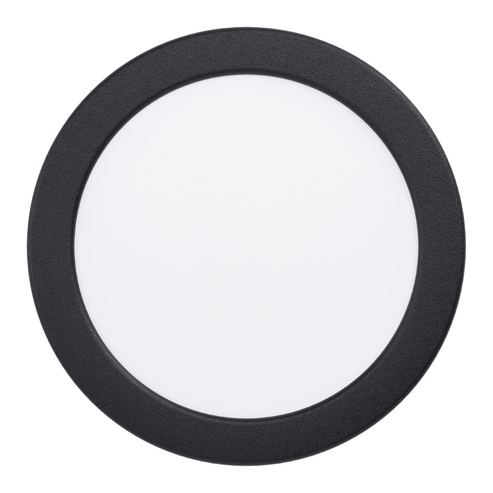 IP44-Einbaulampe Fueva 6-Z Zigbee – schwarz – Ø 16,8 cm