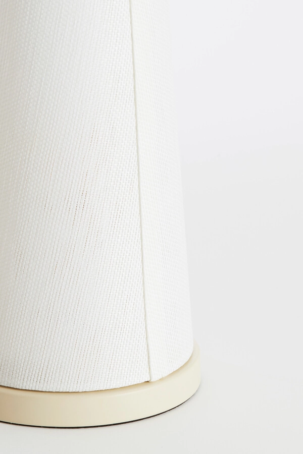 Japandi Tischleuchte Fyon Ø 16cm creme mit weiß Light & Living 8717807730659