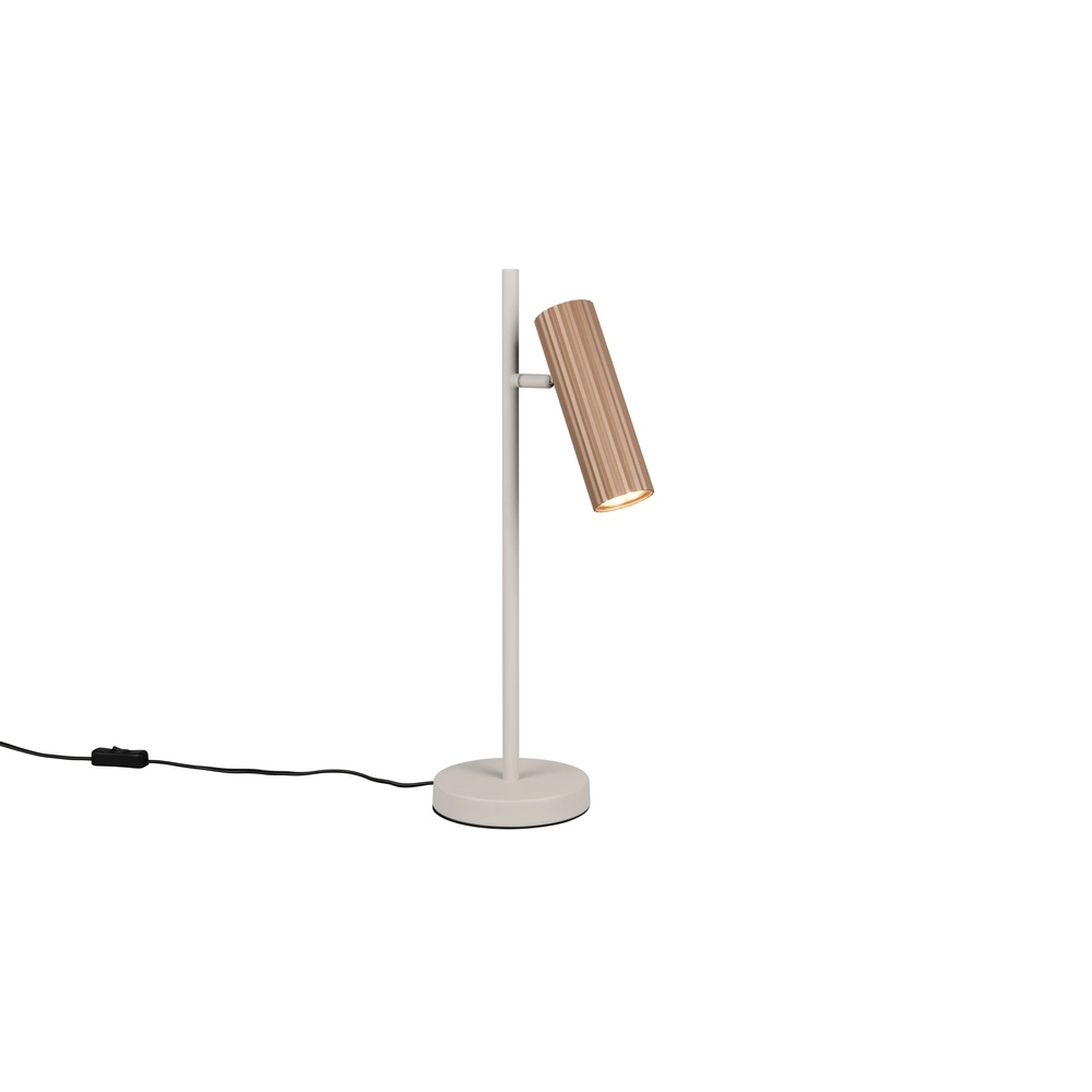 Design-Tischleuchte Soka mokkabraun