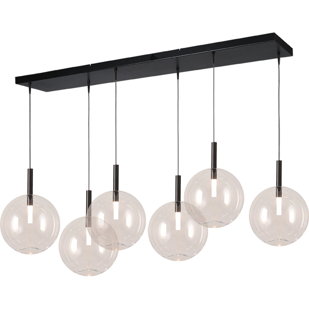 6L Pendellampe Ø 24cm Lido Ball mit klarem Glas