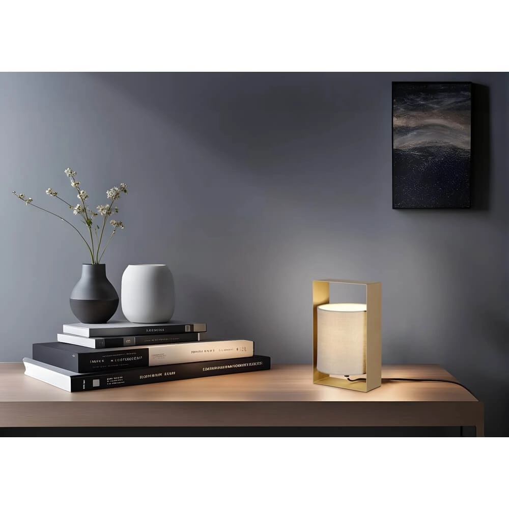 Design-Tischleuchte Pail kaffeebraun Trio 4017807642148