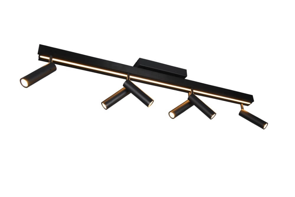 6-flammiger LED-Spot Zeno Schwarz Trio 4017807627312