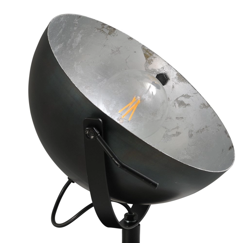 Tischlampe Industria Uplighter 30 cm schwarz mit altem silber Masterlight 8718121236704