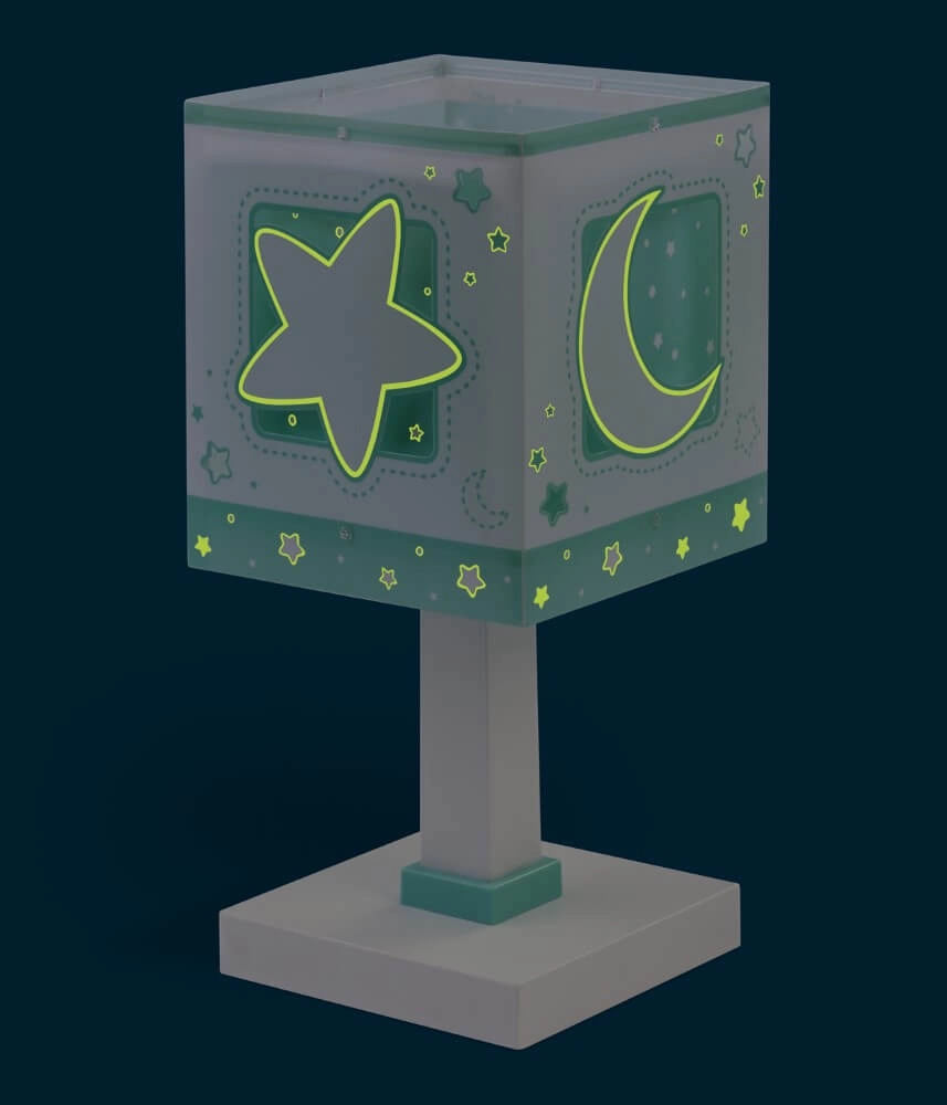 Kinderzimmer-Tischlampe Moonlight Türkis Dalber 8420406000367